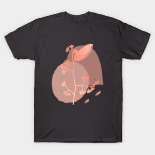 Modern Abstract Flora In Earth Tones 1 T-Shirt